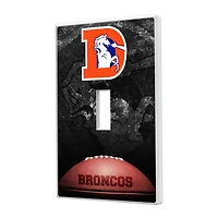 Denver Broncos Legendary Design Single Toggle Lightswitch Plate