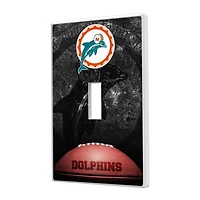 Miami Dolphins Legendary Design Single Toggle Lightswitch Plate