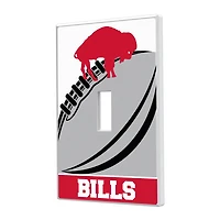 Buffalo Bills Passtime Design Single Toggle Lightswitch Plate