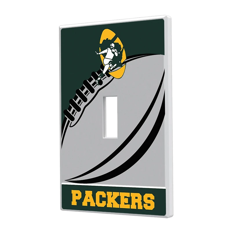 Green Bay Packers Passtime Design Single Toggle Lightswitch Plate