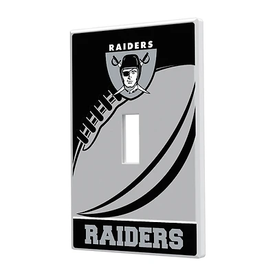 Oakland Raiders Passtime Design Single Toggle Lightswitch Plate
