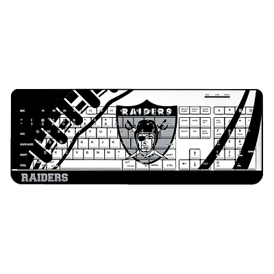 Oakland Raiders Passtime Design Wireless Keyboard
