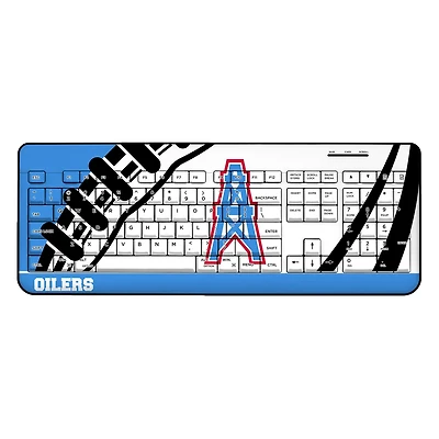 Houston Oilers Passtime Design Wireless Keyboard