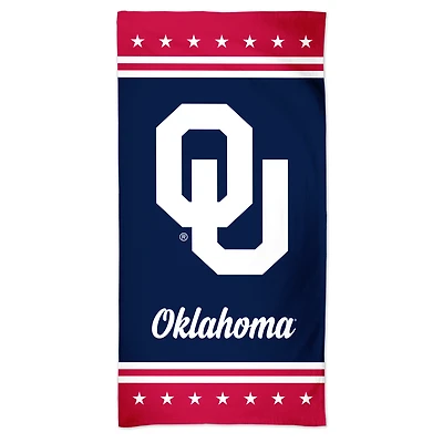 WinCraft Oklahoma Sooners 60'' x 30'' Patriotic Spectra Beach Towel