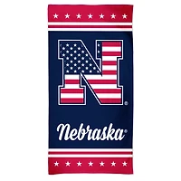 WinCraft Nebraska Huskers 60'' x 30'' Patriotic Spectra Beach Towel