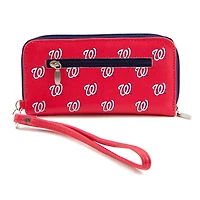 Women's Washington Nationals Zip-Around Wristlet Wallet