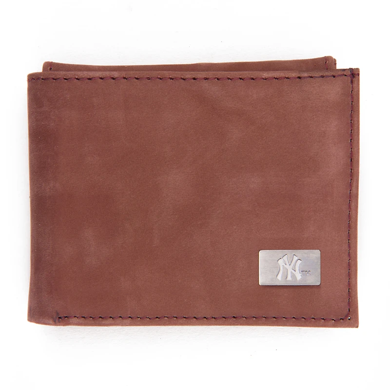 New York Yankees Leather Bifold Wallet