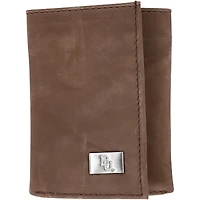 Baylor Bears Leather Trifold Wallet with Concho