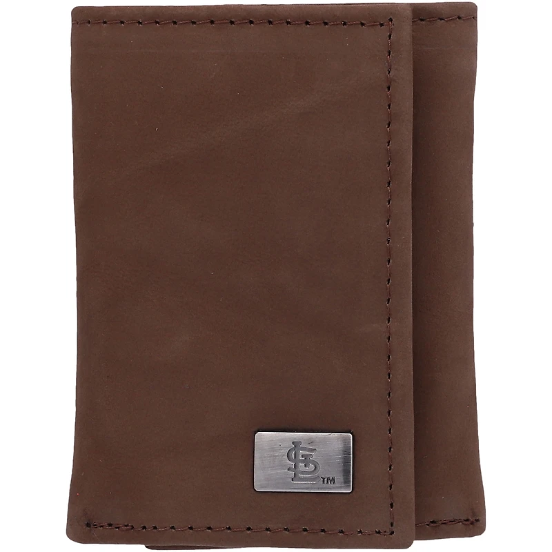 St. Louis Cardinals Leather Trifold Wallet with Concho