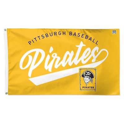WinCraft Pittsburgh Pirates 3' x 5' Single-Sided Heritage Deluxe Team Flag