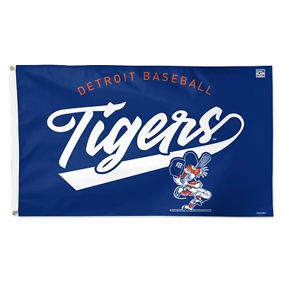 WinCraft Detroit Tigers 3' x 5' Single-Sided Heritage Deluxe Flag