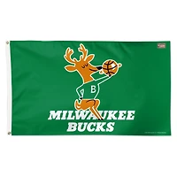 WinCraft Milwaukee Bucks 3' x 5' Single-Sided Heritage Deluxe Flag
