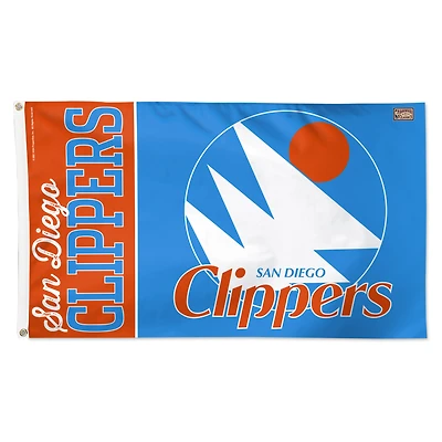 WinCraft LA Clippers 3' x 5' Single-Sided Heritage Deluxe Flag