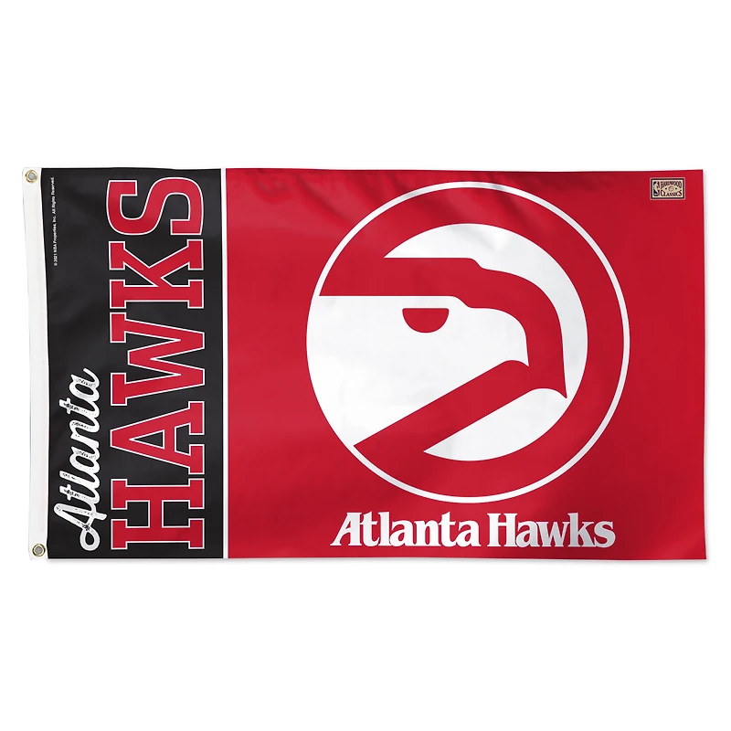 WinCraft Atlanta Hawks 3' x 5' Single-Sided Heritage Deluxe Flag