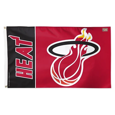 WinCraft Miami Heat 3' x 5' Single-Sided Heritage Deluxe Flag