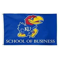 WinCraft Kansas Jayhawks 3' x 5' School of Business Deluxe Single-Sided Flag
