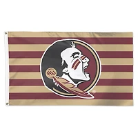 WinCraft Florida State Seminoles 3' x 5' Team Stripe Deluxe Single-Sided Flag