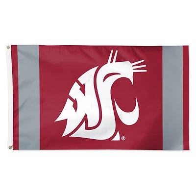 WinCraft Washington State Cougars 3' x 5' Vertical Stripe Deluxe Single-Sided Flag