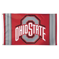 WinCraft Ohio State Buckeyes 3' x 5' Vertical Stripe Deluxe Single-Sided Flag