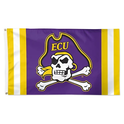 WinCraft ECU Pirates 3' x 5' Vertical Stripe Deluxe Single-Sided Flag