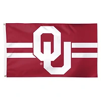 WinCraft Oklahoma Sooners 3' x 5' Horizontal Stripe Deluxe Single-Sided Flag