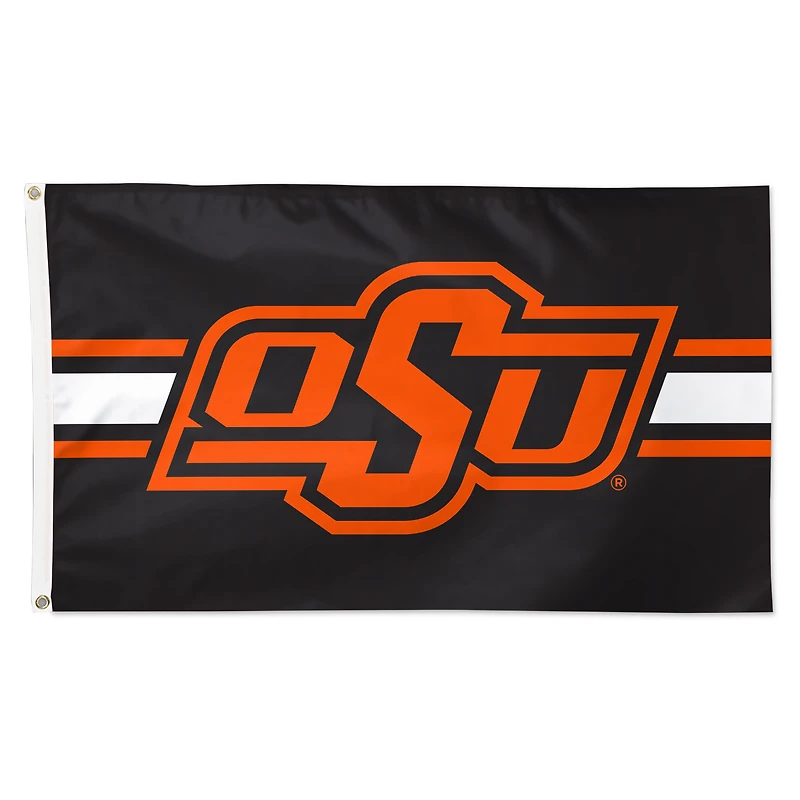 WinCraft Oklahoma State Cowboys 3' x 5' Horizontal Stripe Deluxe Single-Sided Flag
