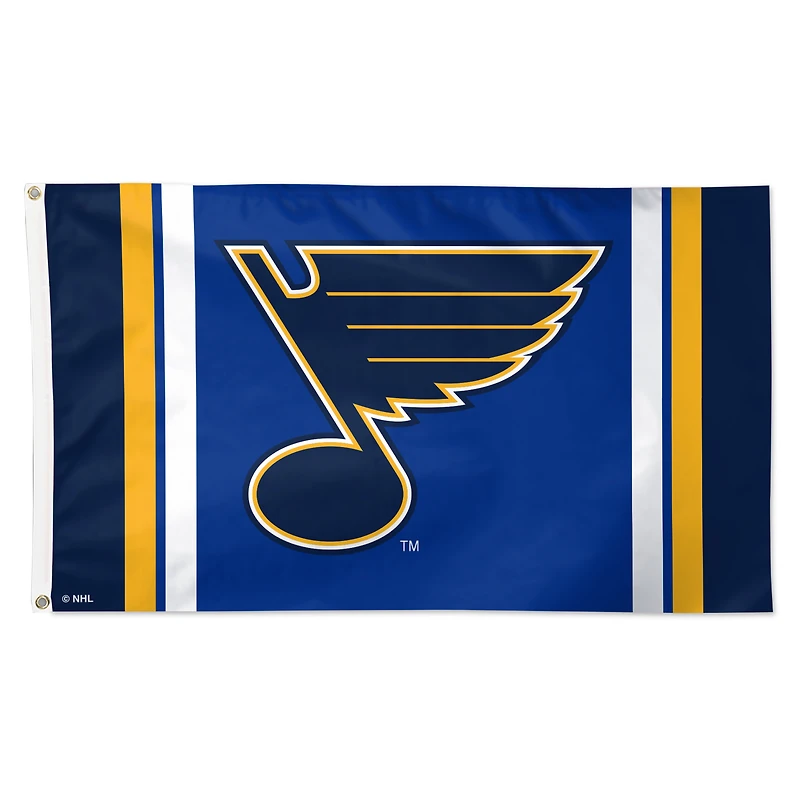 WinCraft St. Louis Blues 3' x 5' Team Stripe Deluxe Single-Sided Flag