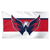 WinCraft Washington Capitals 3' x 5' Horizontal Stripe Deluxe Single-Sided Flag
