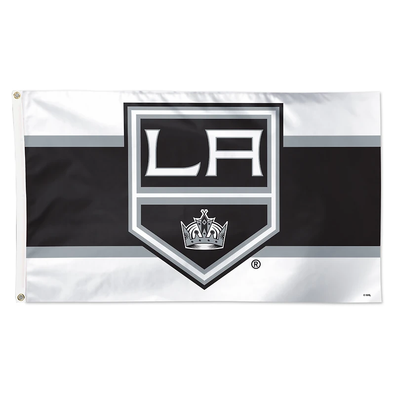 WinCraft Los Angeles Kings 3' x 5' Horizontal Stripe Deluxe Single-Sided Flag