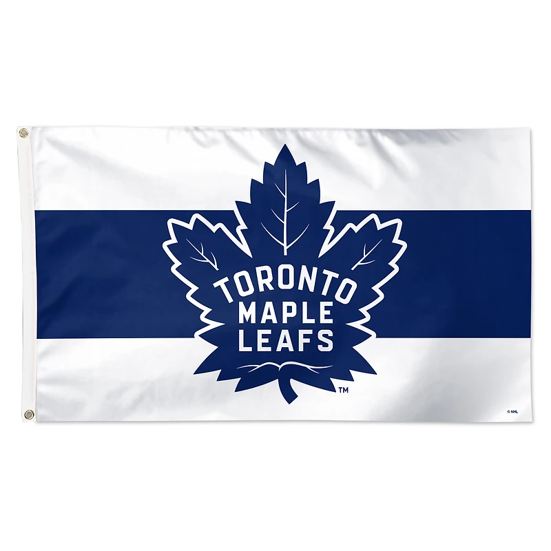 WinCraft Toronto Maple Leafs 3' x 5' Horizontal Stripe Deluxe Single-Sided Flag