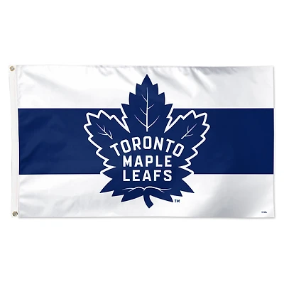 WinCraft Toronto Maple Leafs 3' x 5' Horizontal Stripe Deluxe Single-Sided Flag