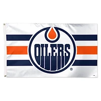 WinCraft Edmonton Oilers 3' x 5' Horizontal Stripe Deluxe Single-Sided Flag