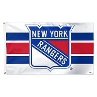 WinCraft New York Rangers 3' x 5' Horizontal Stripe Deluxe Single-Sided Flag