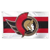 WinCraft Ottawa Senators 3' x 5' Horizontal Stripe Deluxe Single-Sided Flag