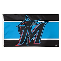 WinCraft Miami Marlins 3' x 5' Horizontal Stripe Deluxe Single-Sided Flag