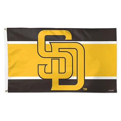 WinCraft San Diego Padres 3' x 5' Horizontal Stripe Deluxe Single-Sided Flag