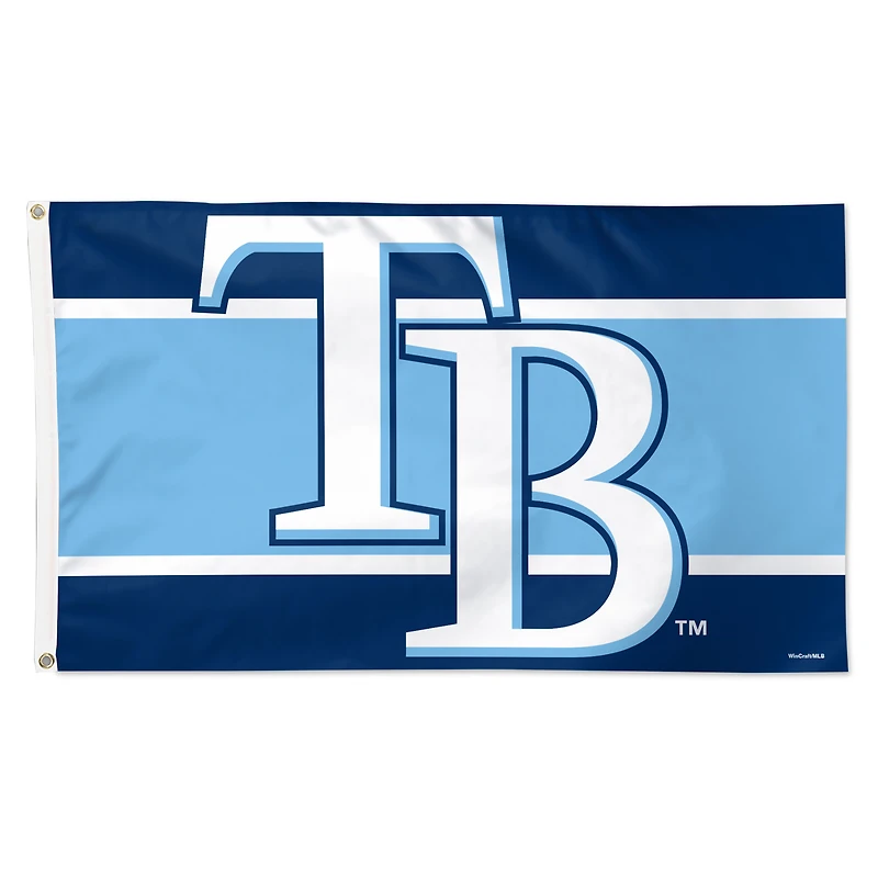 WinCraft Tampa Bay Rays 3' x 5' Horizontal Stripe Deluxe Single-Sided Flag