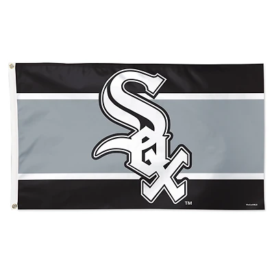 WinCraft Chicago White Sox 3' x 5' Horizontal Stripe Deluxe Single-Sided Flag