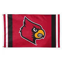 WinCraft Louisville Cardinals 3' x 5' Vertical Stripe Deluxe Single-Sided Flag