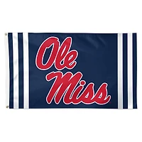 WinCraft Ole Miss Rebels 3' x 5' Vertical Stripe Deluxe Single-Sided Flag