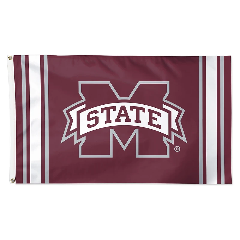 WinCraft Mississippi State Bulldogs 3' x 5' Vertical Stripe Deluxe Single-Sided Flag