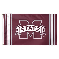 WinCraft Mississippi State Bulldogs 3' x 5' Vertical Stripe Deluxe Single-Sided Flag