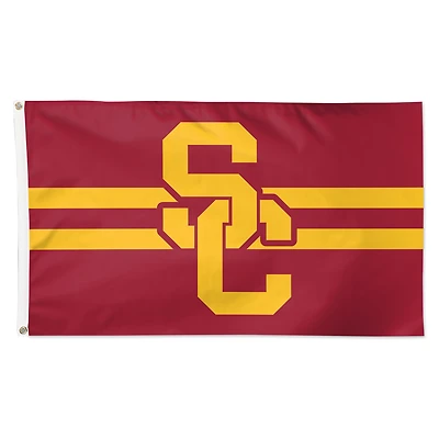 WinCraft USC Trojans 3' x 5' Horizontal Stripe Deluxe Single-Sided Flag