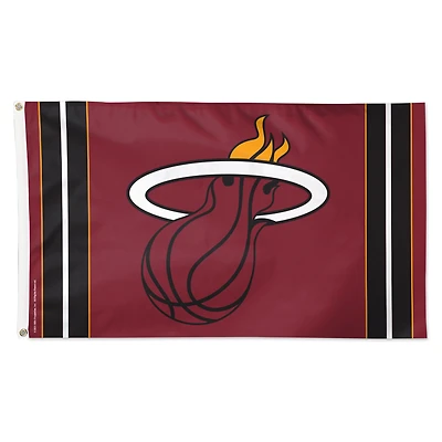 WinCraft Miami Heat 3' x 5' Vertical Stripe Deluxe Single-Sided Flag