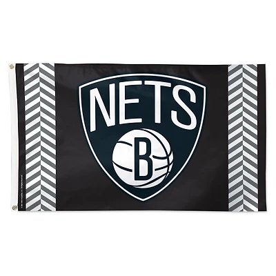 WinCraft Brooklyn Nets 3' x 5' Vertical Stripe Deluxe Single-Sided Flag