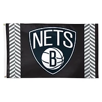 WinCraft Brooklyn Nets 3' x 5' Vertical Stripe Deluxe Single-Sided Flag