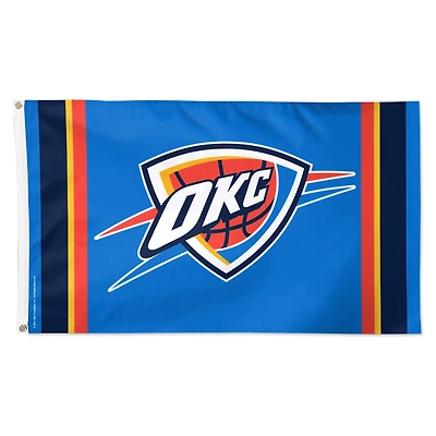 WinCraft Oklahoma City Thunder 3' x 5' Vertical Stripe Deluxe Single-Sided Flag