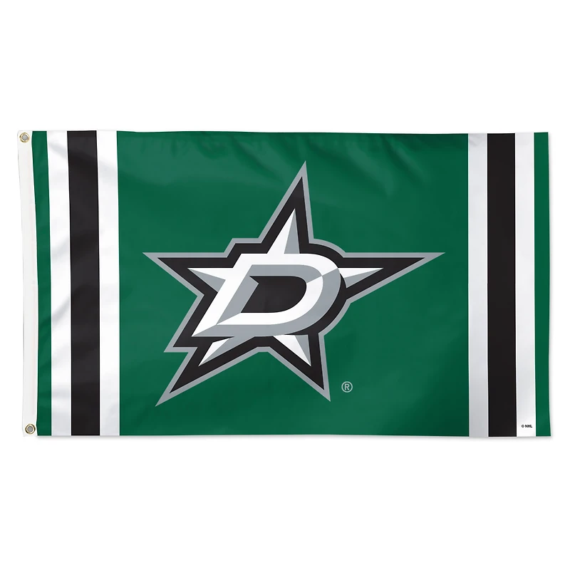 WinCraft Dallas Stars 3' x 5' Logo Stripe Deluxe Single-Sided Flag