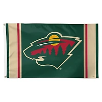WinCraft Minnesota Wild 3' x 5' Logo Stripe Deluxe Single-Sided Flag
