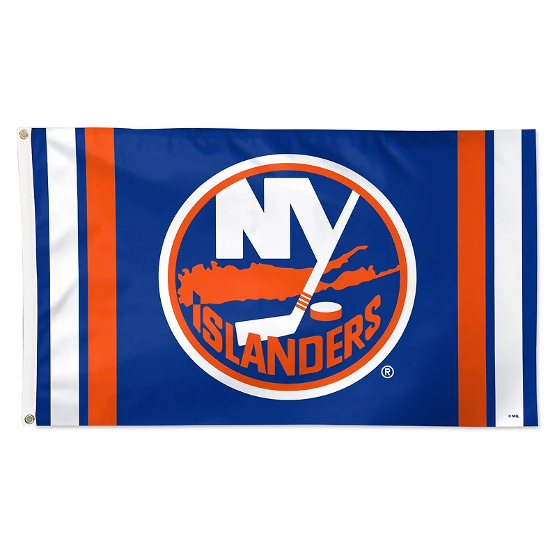 WinCraft New York Islanders 3' x 5' Logo Stripe Deluxe Single-Sided Flag